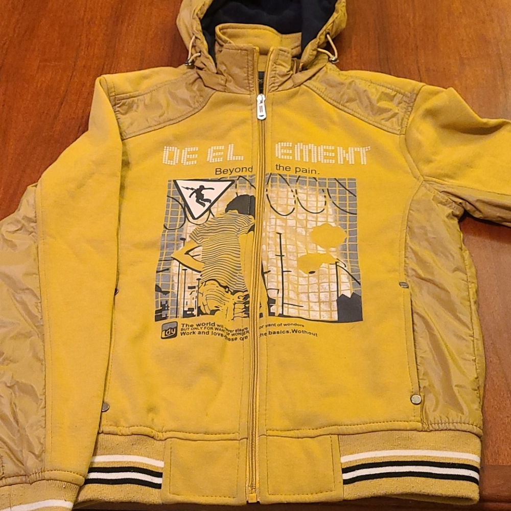 Light green hoodie type jacket
